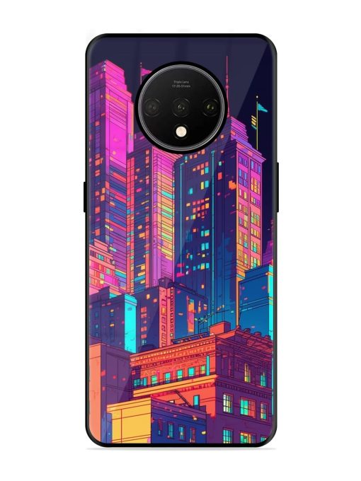 City View Glossy Metal Phone Cover for Oneplus 7T Zapvi