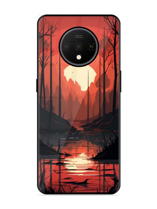 Natural Landscape Glossy Metal Phone Cover for Oneplus 7T Zapvi