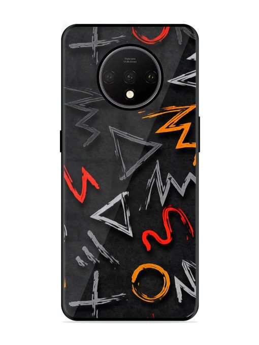 Grungy Graffiti Glossy Metal Phone Cover for Oneplus 7T Zapvi