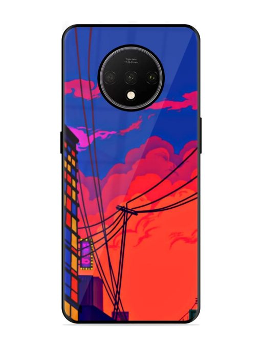 Sky At Morning Glossy Metal Phone Cover for Oneplus 7T Zapvi