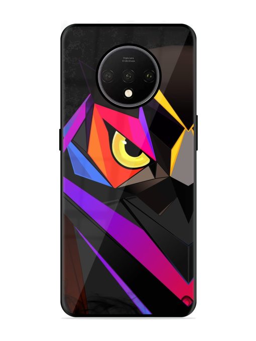 Wpap Owl Glossy Metal Phone Cover for Oneplus 7T Zapvi