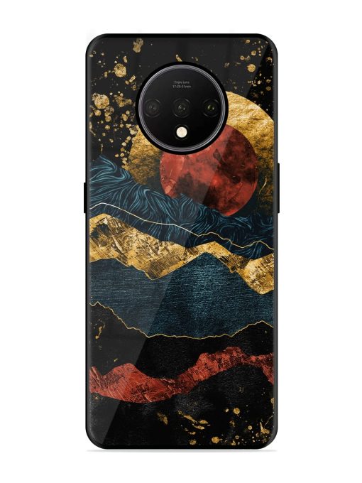 Gold Painting View Glossy Metal Phone Cover for Oneplus 7T Zapvi