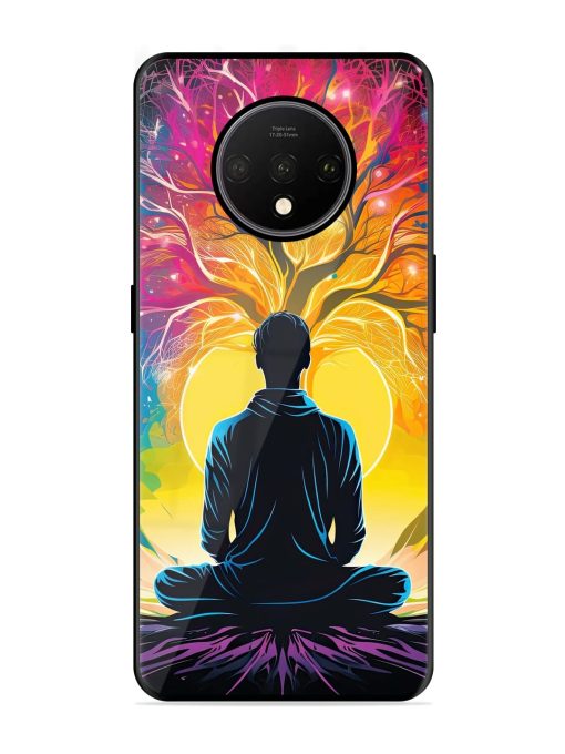 Mind Colourful Glossy Metal Phone Cover for Oneplus 7T Zapvi