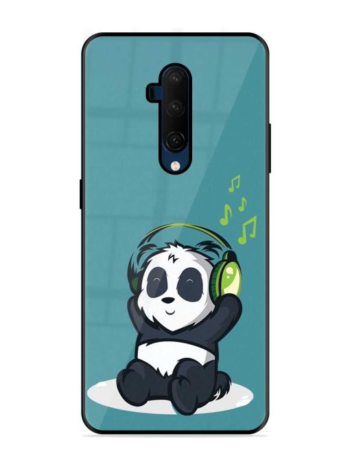 Music Panda Glossy Metal Phone Cover for Oneplus 7T Pro Zapvi