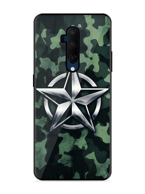 Indian Army Star Design Glossy Metal Phone Cover for Oneplus 7T Pro Zapvi