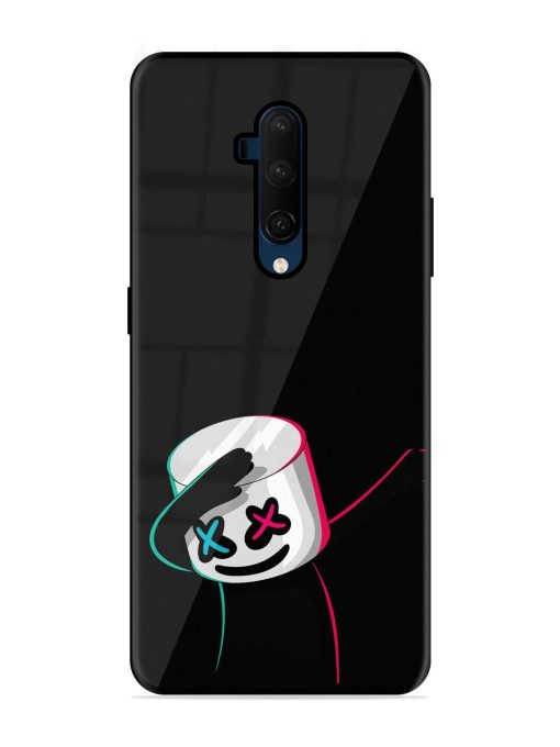 Black Marshmallow Glossy Metal Phone Cover for Oneplus 7T Pro