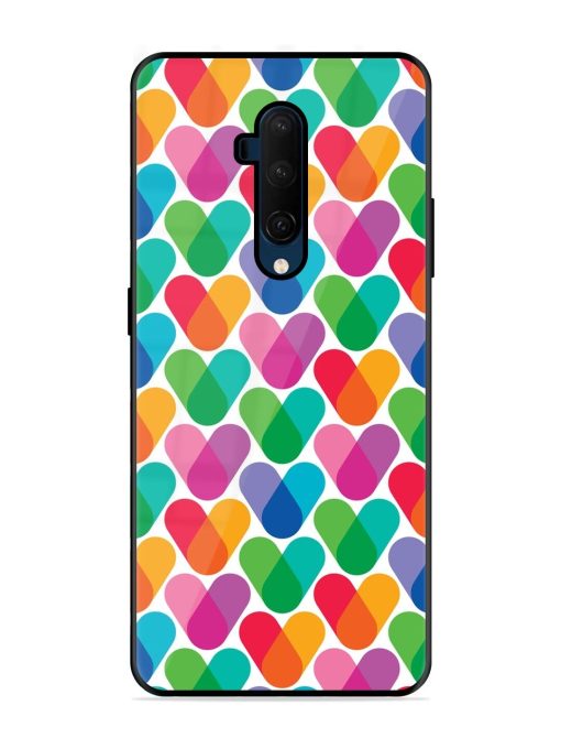 Overlapping Colors Colorful Glossy Metal TPU Phone Cover for Oneplus 7T Pro Zapvi