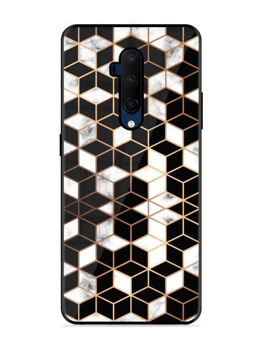 Vector Marble Texture Glossy Metal Phone Cover for Oneplus 7T Pro