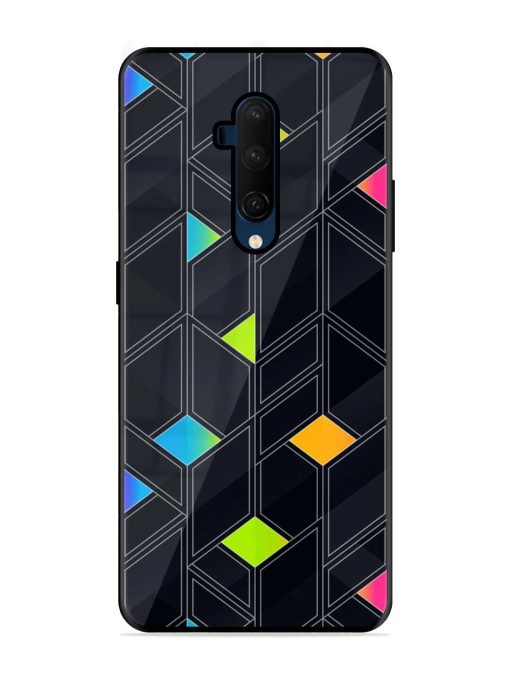 Abstract Mosaic Seamless Glossy Metal Phone Cover for Oneplus 7T Pro Zapvi