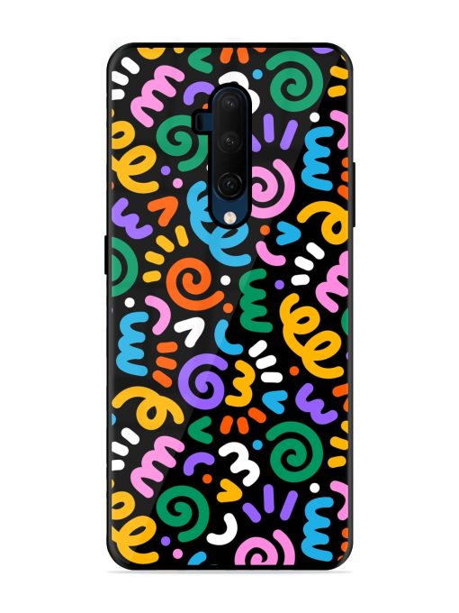 Colorful Seamless Vector Glossy Metal Phone Cover for Oneplus 7T Pro Zapvi