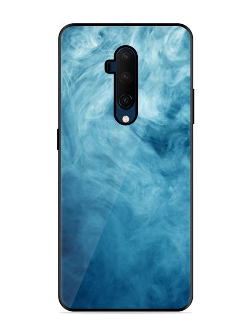 Blue Smoke Art Glossy Metal Phone Cover for Oneplus 7T Pro Zapvi