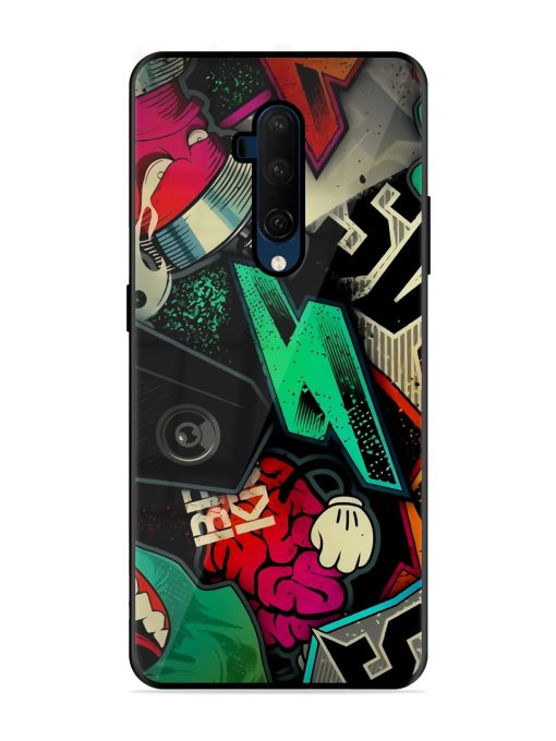 Graffiti Art Glossy Metal Phone Cover for Oneplus 7T Pro Zapvi