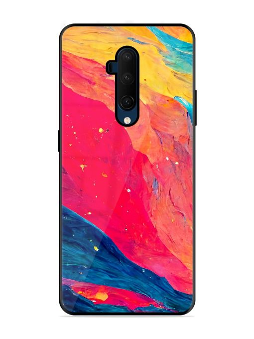 Starry Night Glossy Metal Phone Cover for Oneplus 7T Pro Zapvi