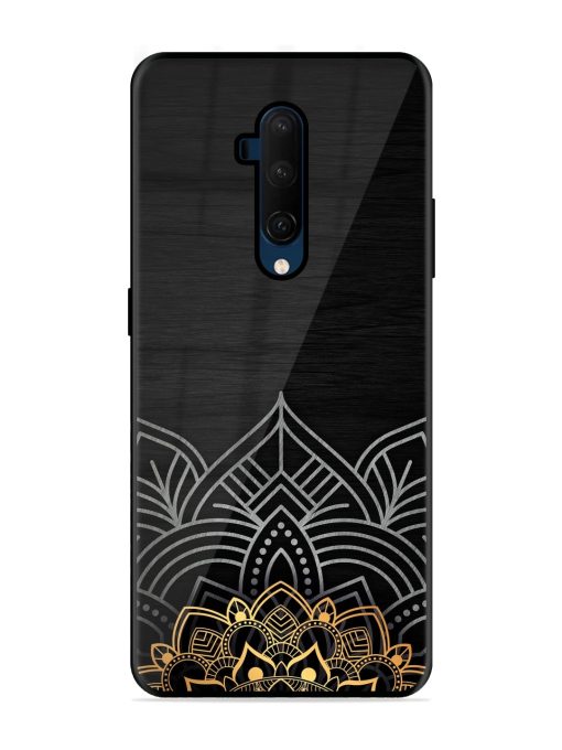 Decorative Golden Pattern Glossy Metal Phone Cover for Oneplus 7T Pro Zapvi