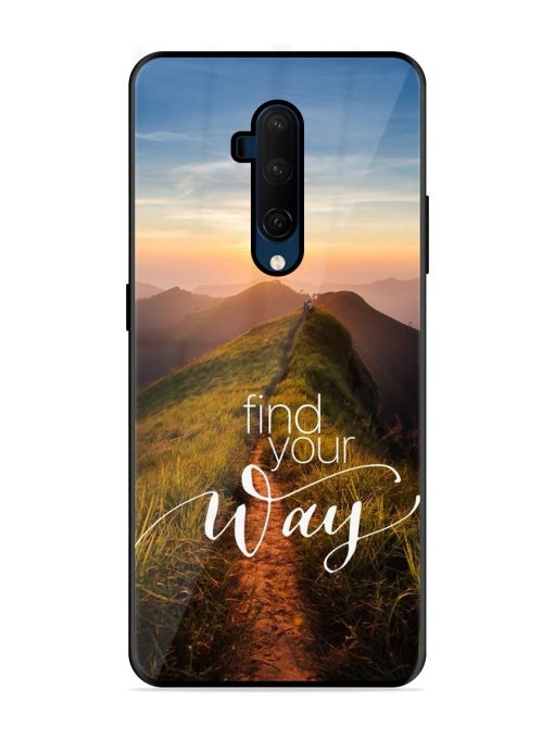 Find Your Way Glossy Metal Phone Cover for Oneplus 7T Pro