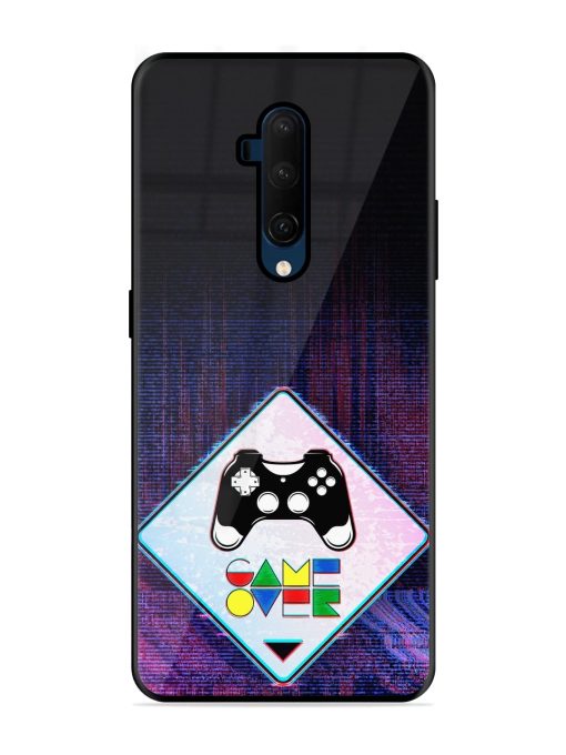 Game Over Glossy Metal Phone Cover for Oneplus 7T Pro Zapvi