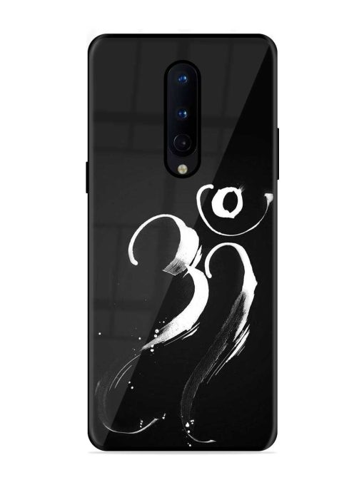 Om Logo Glossy Metal Phone Cover for Oneplus 8 Zapvi