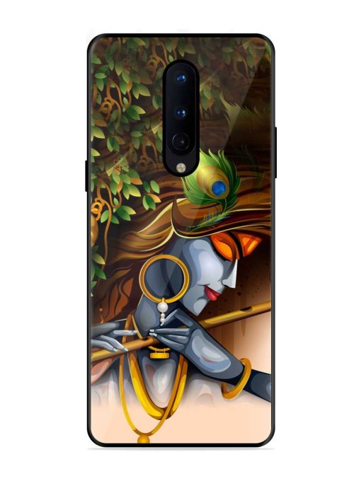 Krishna Glossy Metal Phone Cover for Oneplus 8 Zapvi