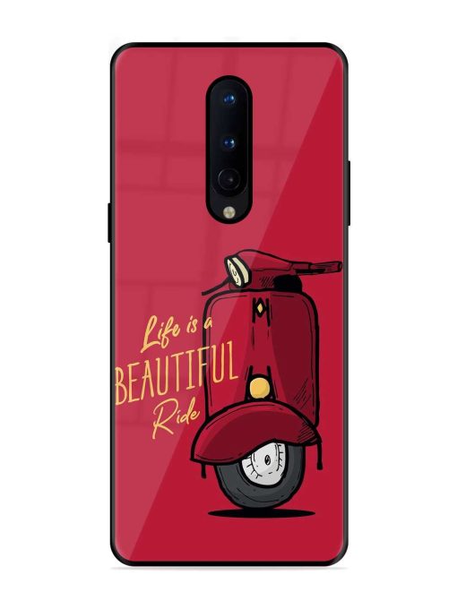 Life Is Beautiful Rides Glossy Metal Phone Cover for Oneplus 8 Zapvi