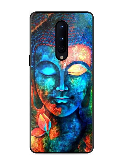 Buddha Painting Glossy Metal Phone Cover for Oneplus 8 Zapvi