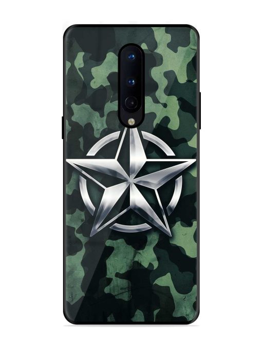 Indian Army Star Design Glossy Metal Phone Cover for Oneplus 8