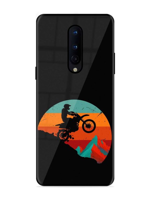 Mountain Bike Glossy Metal Phone Cover for Oneplus 8 Zapvi