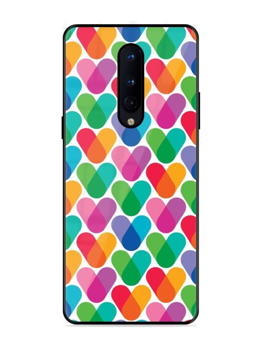 Overlapping Colors Colorful Glossy Metal TPU Phone Cover for Oneplus 8 Zapvi