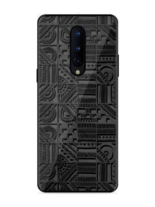 Seamless Pattern Glossy Metal Phone Cover for Oneplus 8