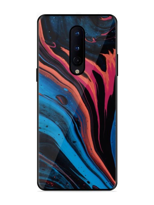 Liquefied Art Glossy Metal TPU Phone Cover for Oneplus 8 Zapvi