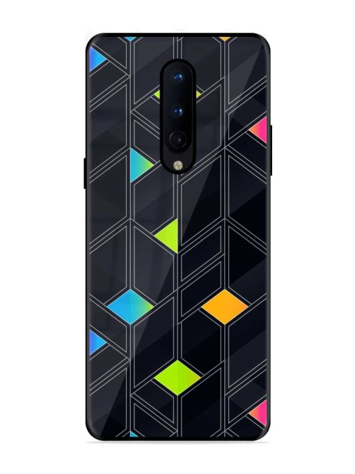 Abstract Mosaic Seamless Glossy Metal Phone Cover for Oneplus 8