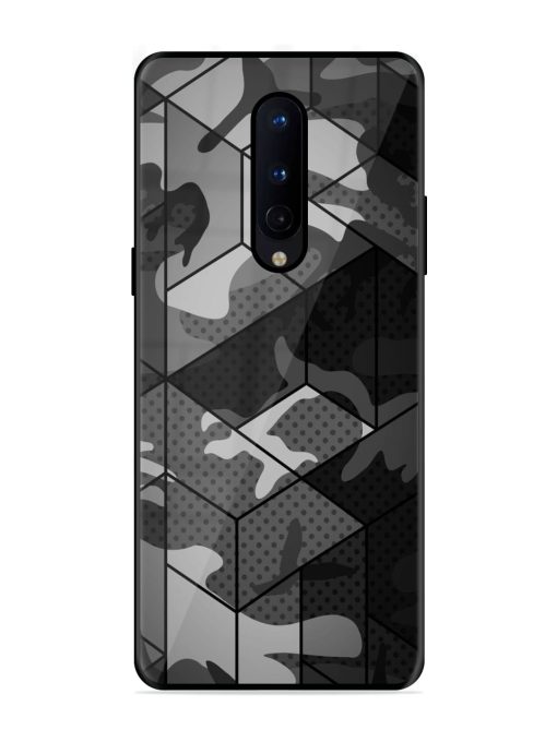 Hexagonal Pattern Glossy Metal Phone Cover for Oneplus 8 Zapvi