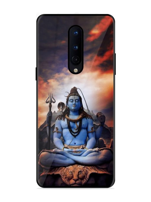 Jai Jai Shiv Glossy Metal Phone Cover for Oneplus 8 Zapvi