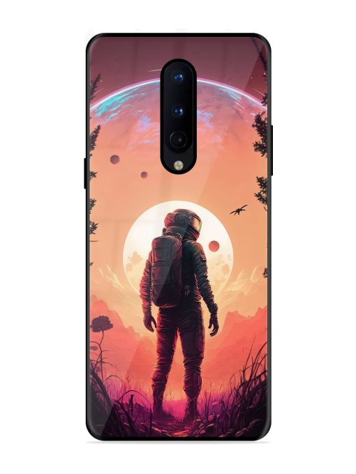 Red Sky At Morning Glossy Metal Phone Cover for Oneplus 8