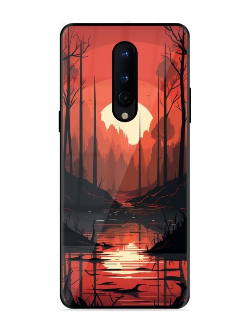 Natural Landscape Glossy Metal Phone Cover for Oneplus 8 Zapvi