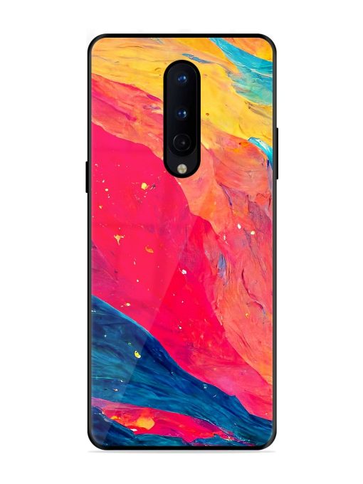 Starry Night Glossy Metal Phone Cover for Oneplus 8 Zapvi