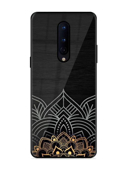 Decorative Golden Pattern Glossy Metal Phone Cover for Oneplus 8 Zapvi