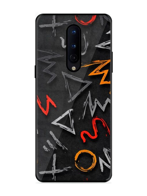 Grungy Graffiti Glossy Metal Phone Cover for Oneplus 8 Zapvi