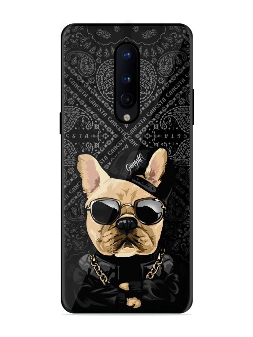 Gangsta Cool Sunmetales Dog Glossy Metal Phone Cover for Oneplus 8 Zapvi