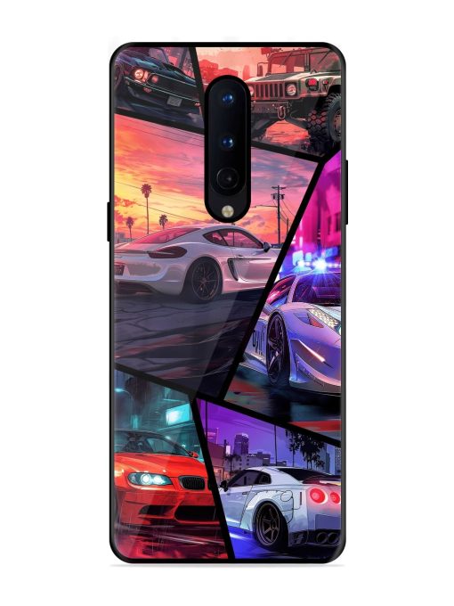 Ride In Pixels Glossy Metal Phone Cover for Oneplus 8