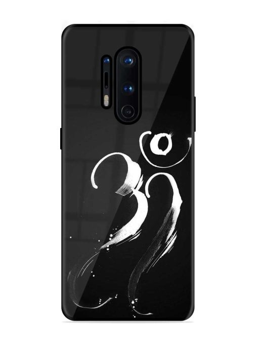 Om Logo Glossy Metal Phone Cover for Oneplus 8 Pro Zapvi