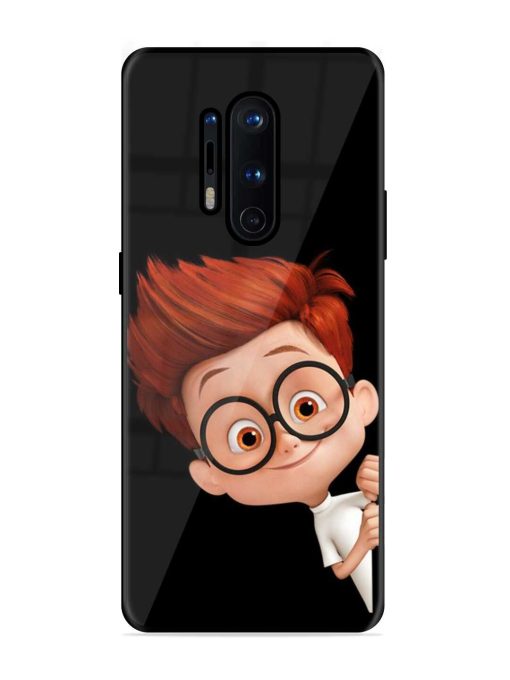 Smart Boy Cartoon Glossy Metal Phone Cover for Oneplus 8 Pro Zapvi