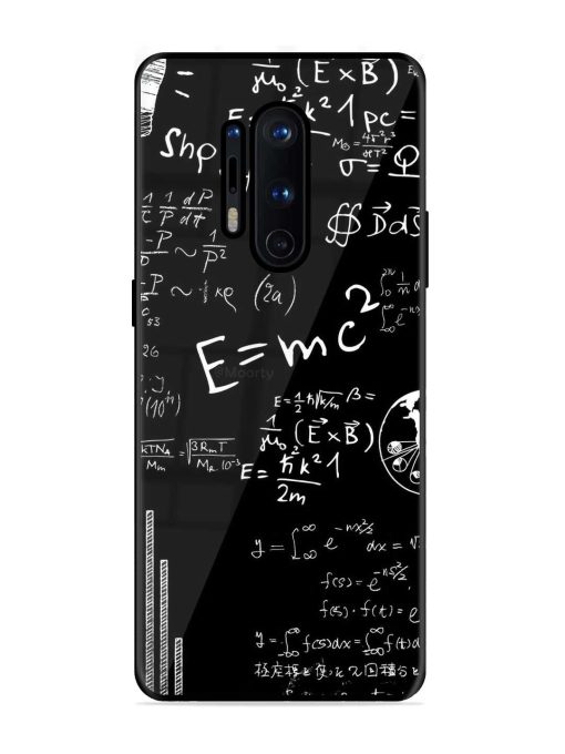 E=Mc2 Mass?Energy Equivalence Glossy Metal Phone Cover for Oneplus 8 Pro Zapvi