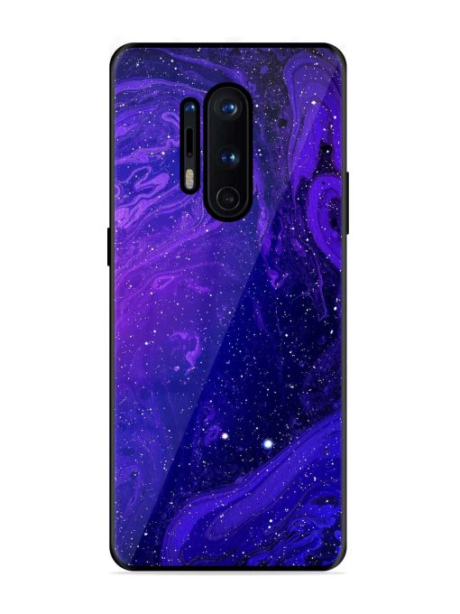 Galaxy Acrylic Abstract Art Glossy Metal Phone Cover for Oneplus 8 Pro