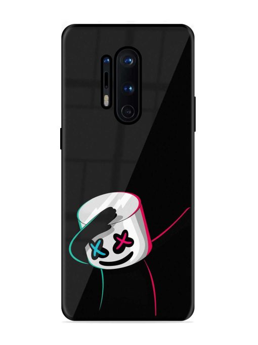 Black Marshmallow Glossy Metal Phone Cover for Oneplus 8 Pro