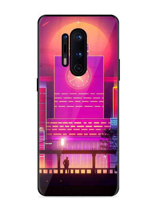 Clock Tower Glossy Metal TPU Phone Cover for Oneplus 8 Pro Zapvi