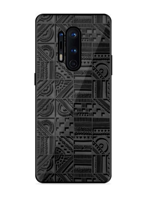 Seamless Pattern Glossy Metal Phone Cover for Oneplus 8 Pro Zapvi