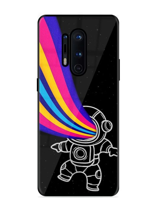 Astronaut Glossy Metal TPU Phone Cover for Oneplus 8 Pro Zapvi