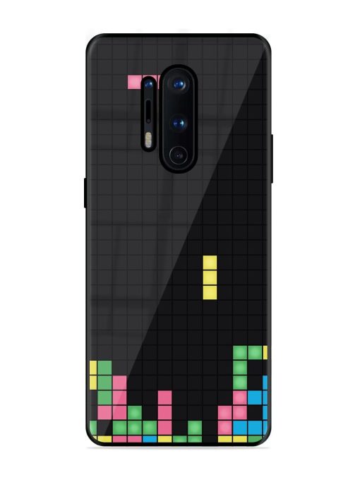 Square Game Glossy Metal TPU Phone Cover for Oneplus 8 Pro Zapvi