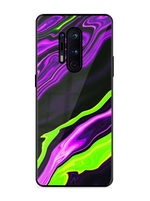 Bright Fluid Violet Glossy Metal Phone Cover for Oneplus 8 Pro