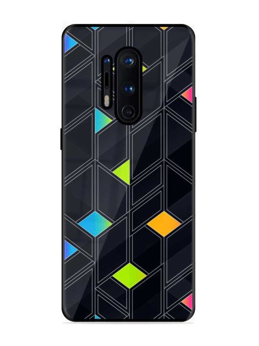 Abstract Mosaic Seamless Glossy Metal Phone Cover for Oneplus 8 Pro Zapvi